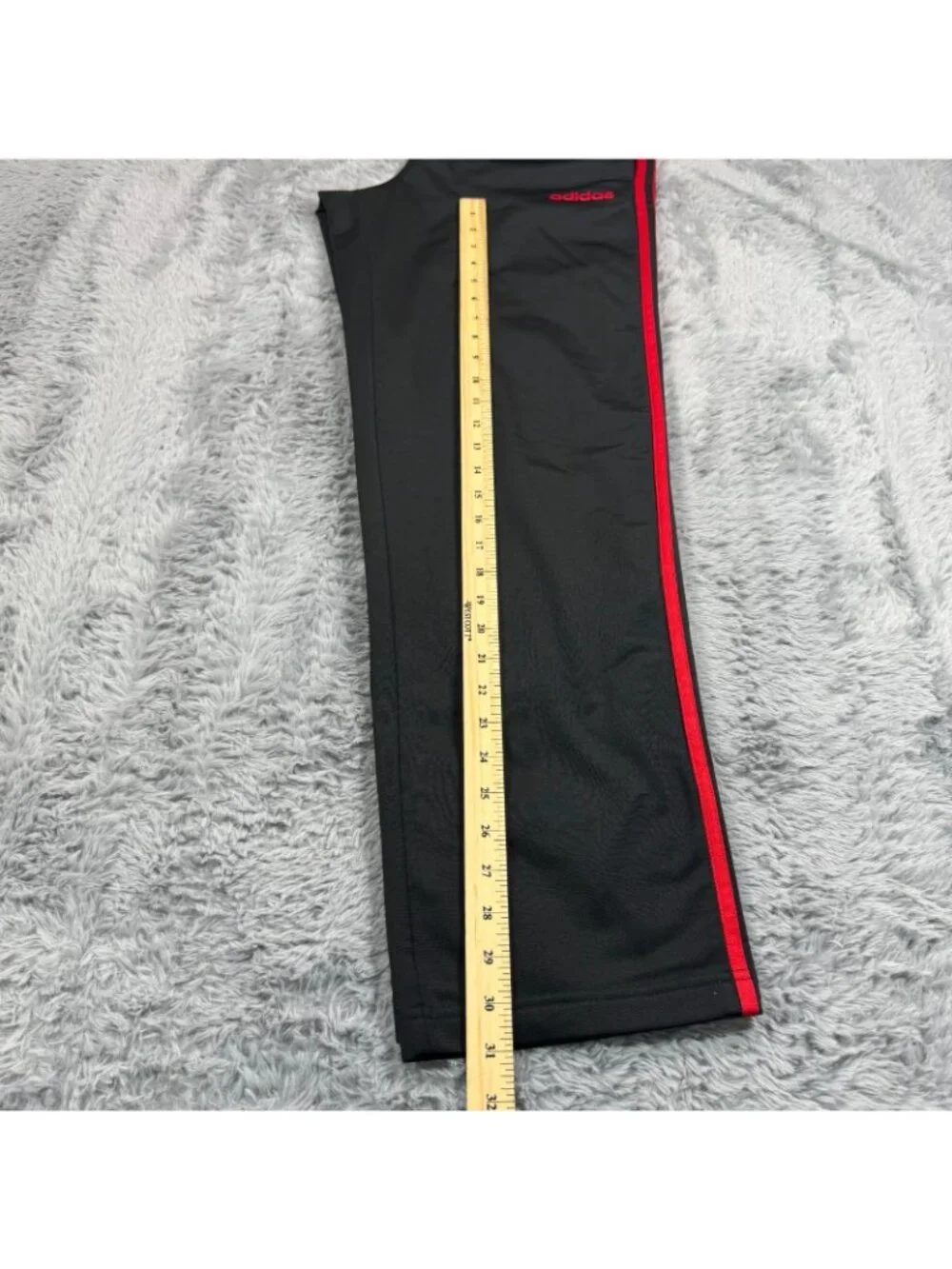 Adidas Pant Men's M Black Polyester Straight Performance Gym Training Workout